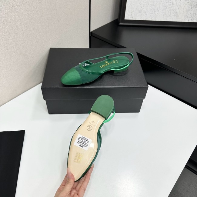 Chanel Slingbacks Mesh & Grosgrain 66938-1