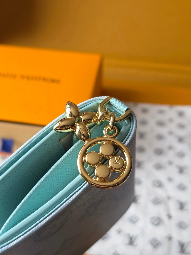 Louis Vuitton Charms Pocket Wallet M27679 light blue