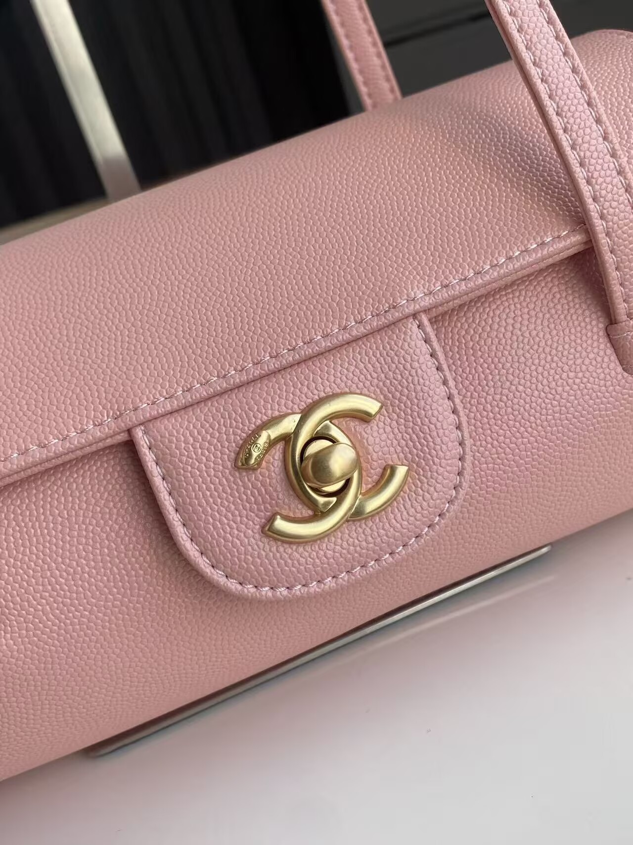 Chanel 26S Preppy Coco Top Handle Bag A53201 Pink