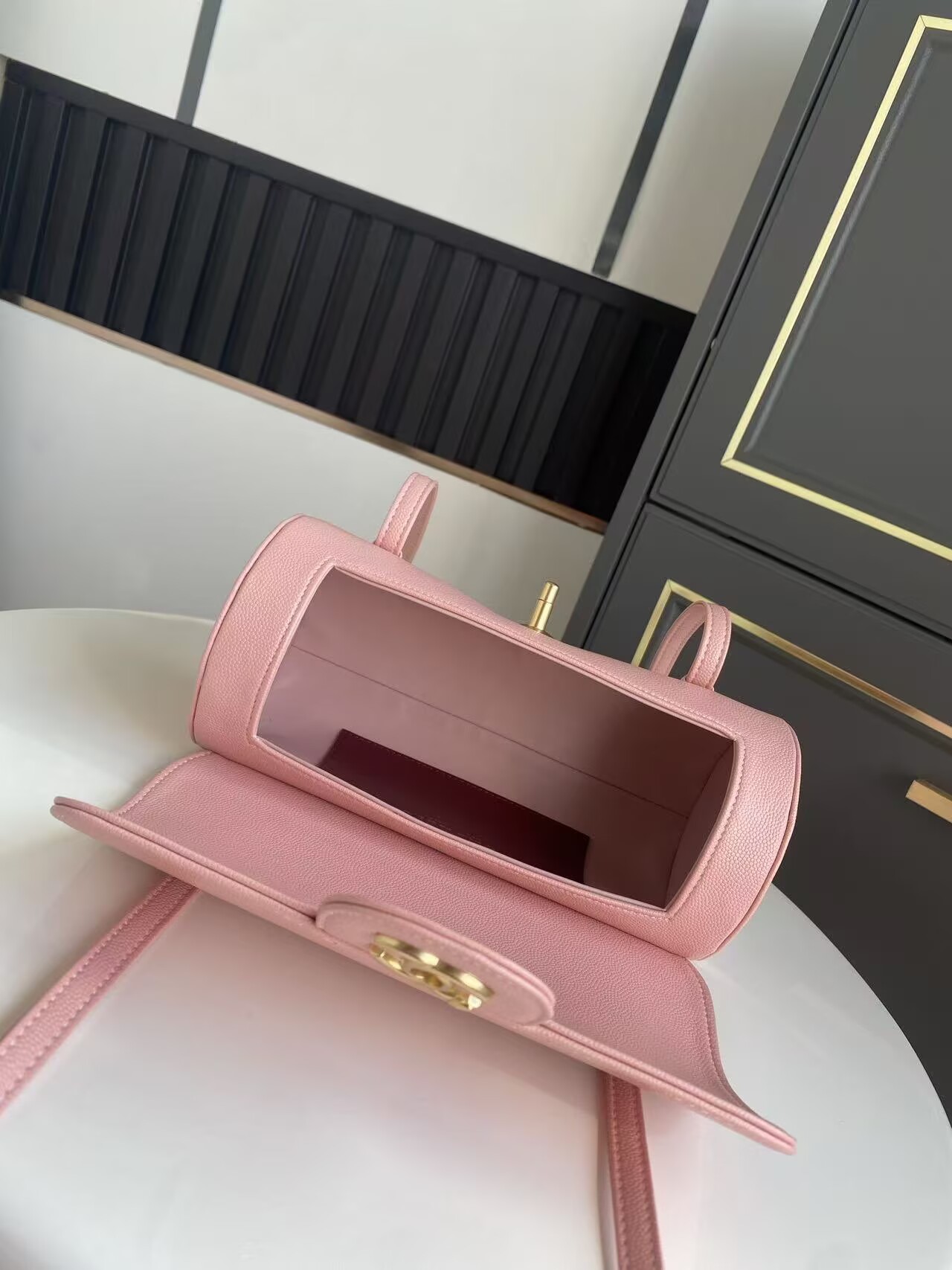 Chanel 26S Preppy Coco Top Handle Bag A53201 Pink