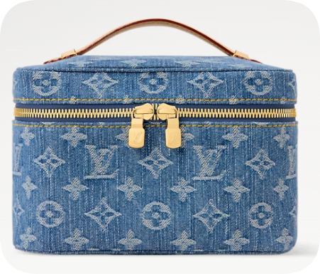 Louis Vuitton NEW Nice Mini M27946 Blue Denim