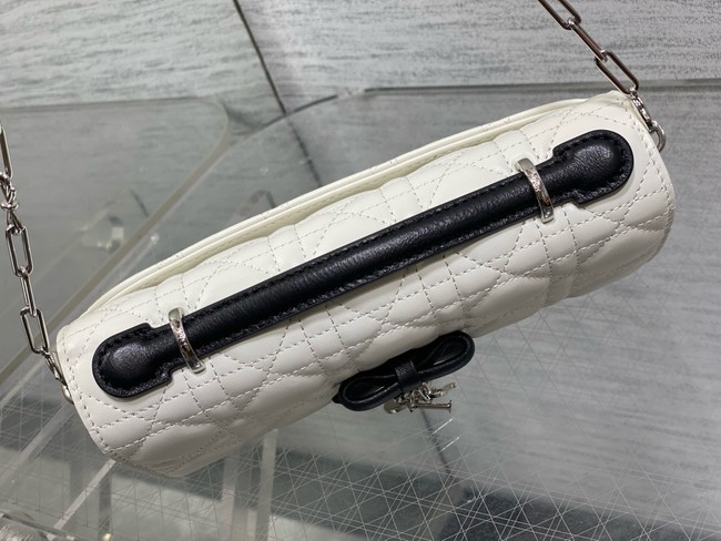 My Dior Mini Bag Cannage Lambskin S0984PU white&black