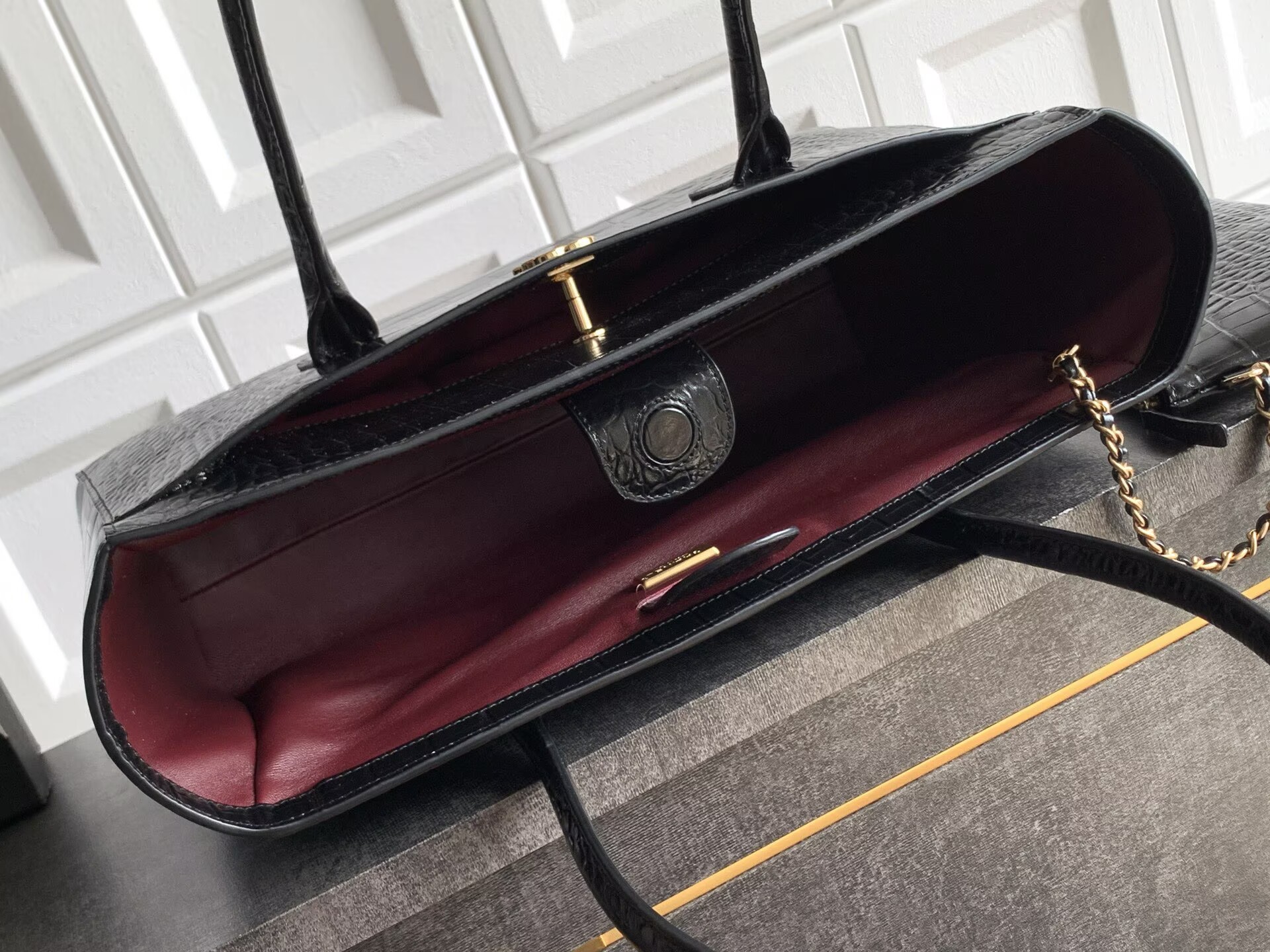 Chanel 2026SS Original Crocodile Leather A31021 Black