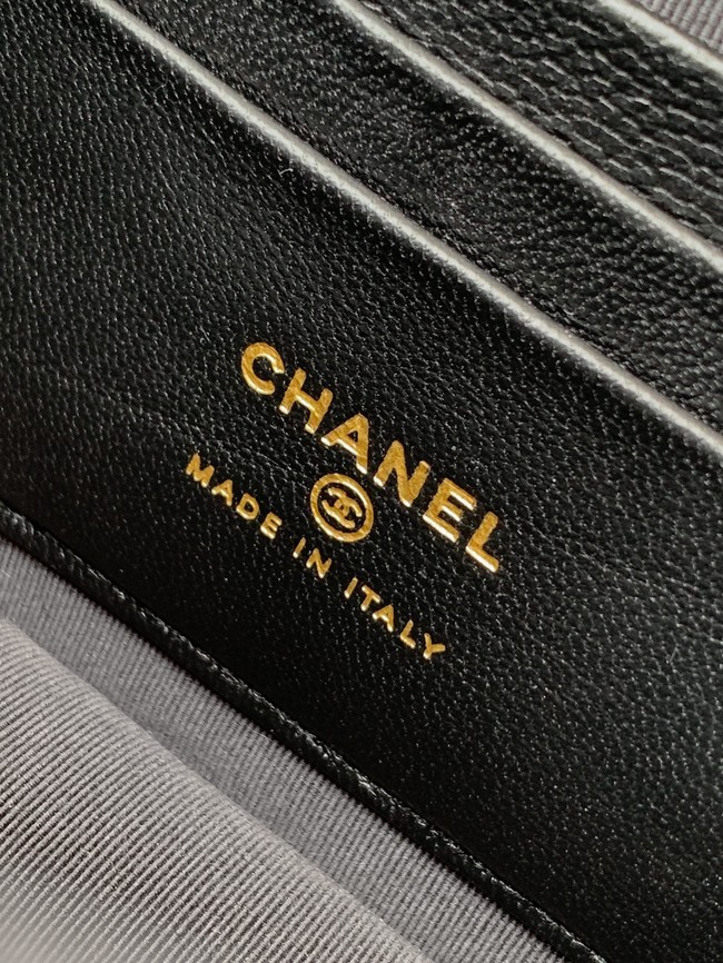 Chanel Mini Flap Bag with Top Handle AS5984 black