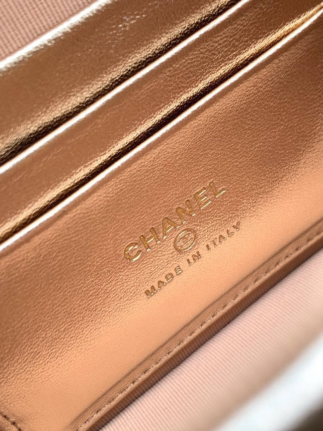 Chanel Mini Flap Bag with Top Handle AS5984 gold