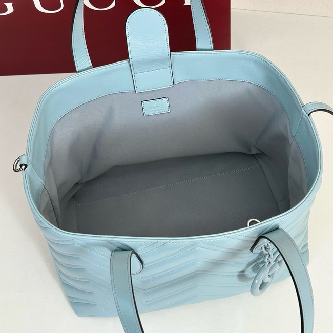 Gucci GG Marmont medium tote bag 855279 blue