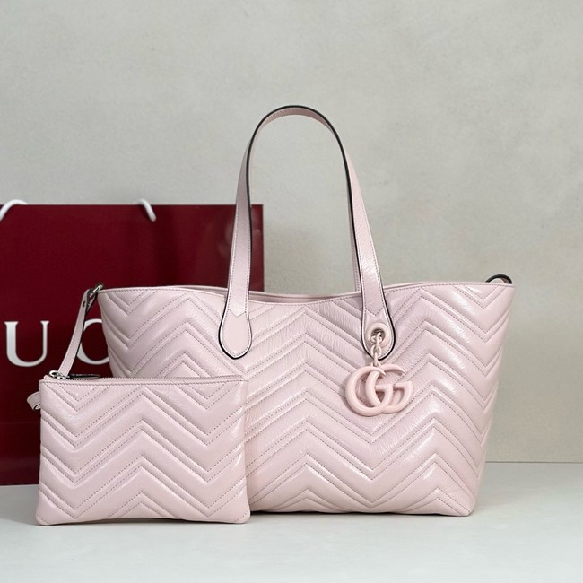 Gucci GG Marmont medium tote bag 855279 pink