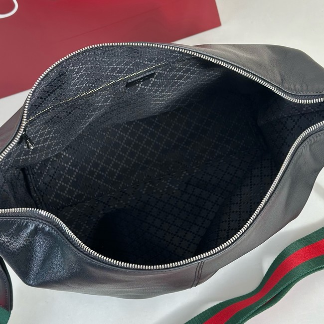 Gucci Brera medium crossbody bag 866938 black  leather