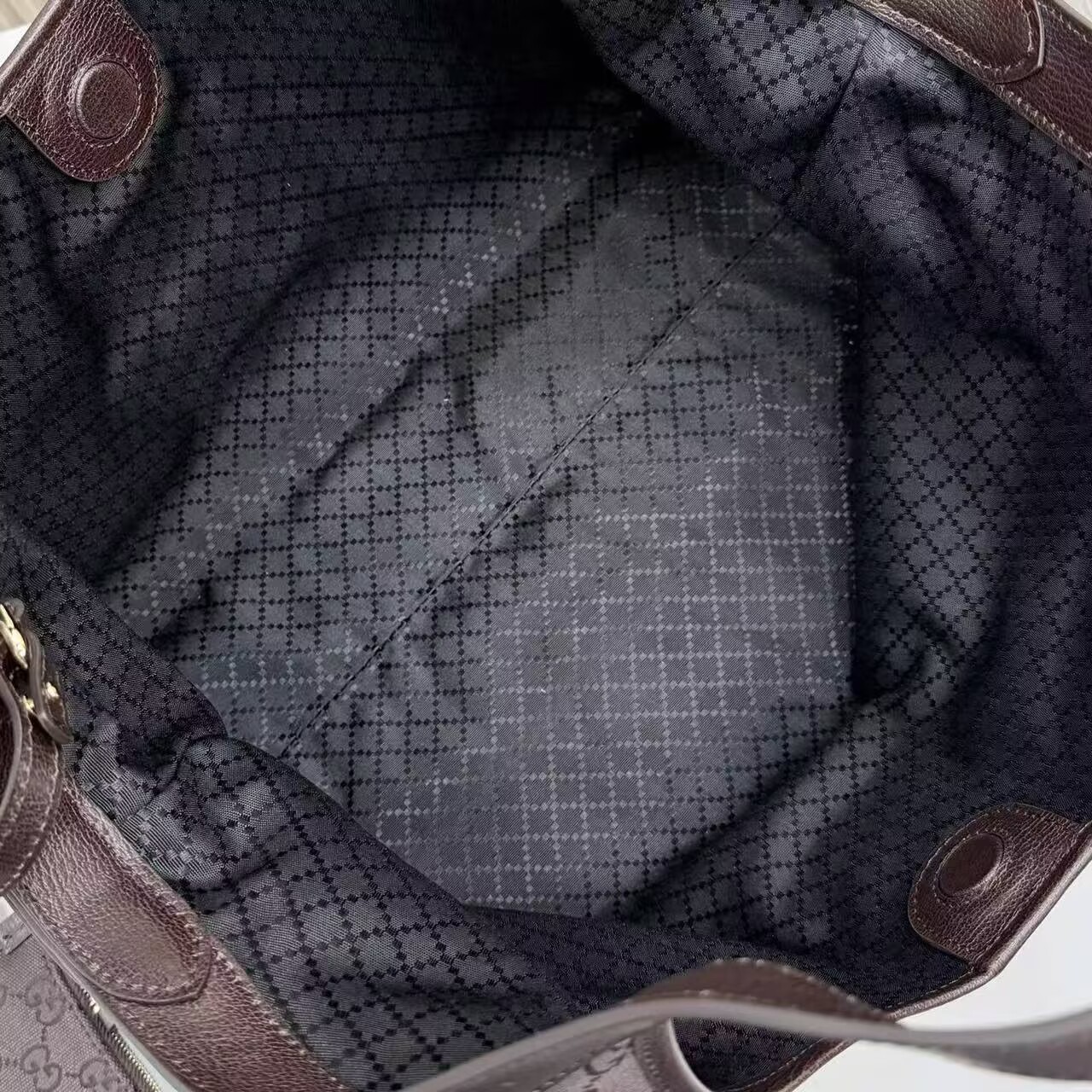 Gucci Giglio Large Tote Bag Variation GG Canvas 853971 Dark Brown