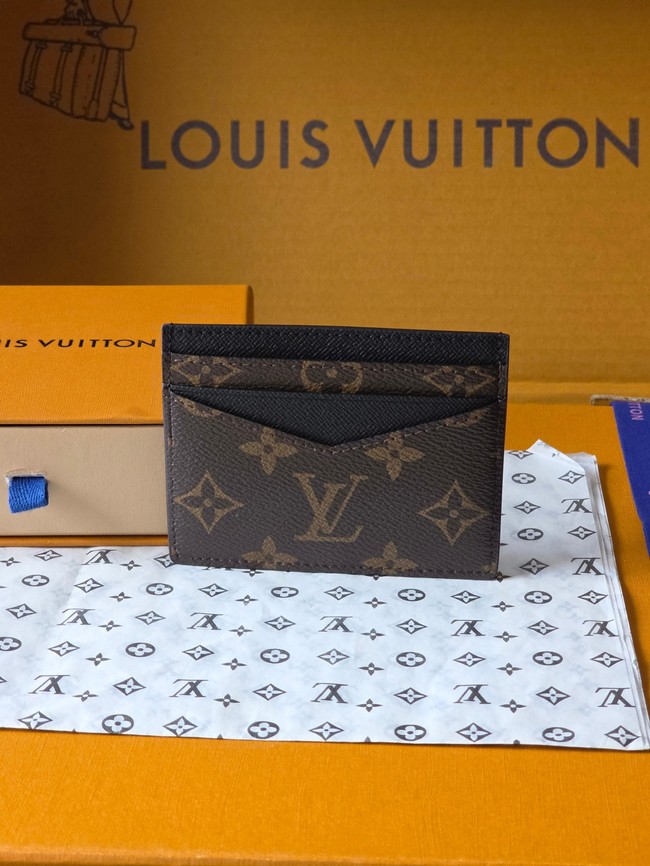 Louis Vuitton Double Card Holder M28233 black