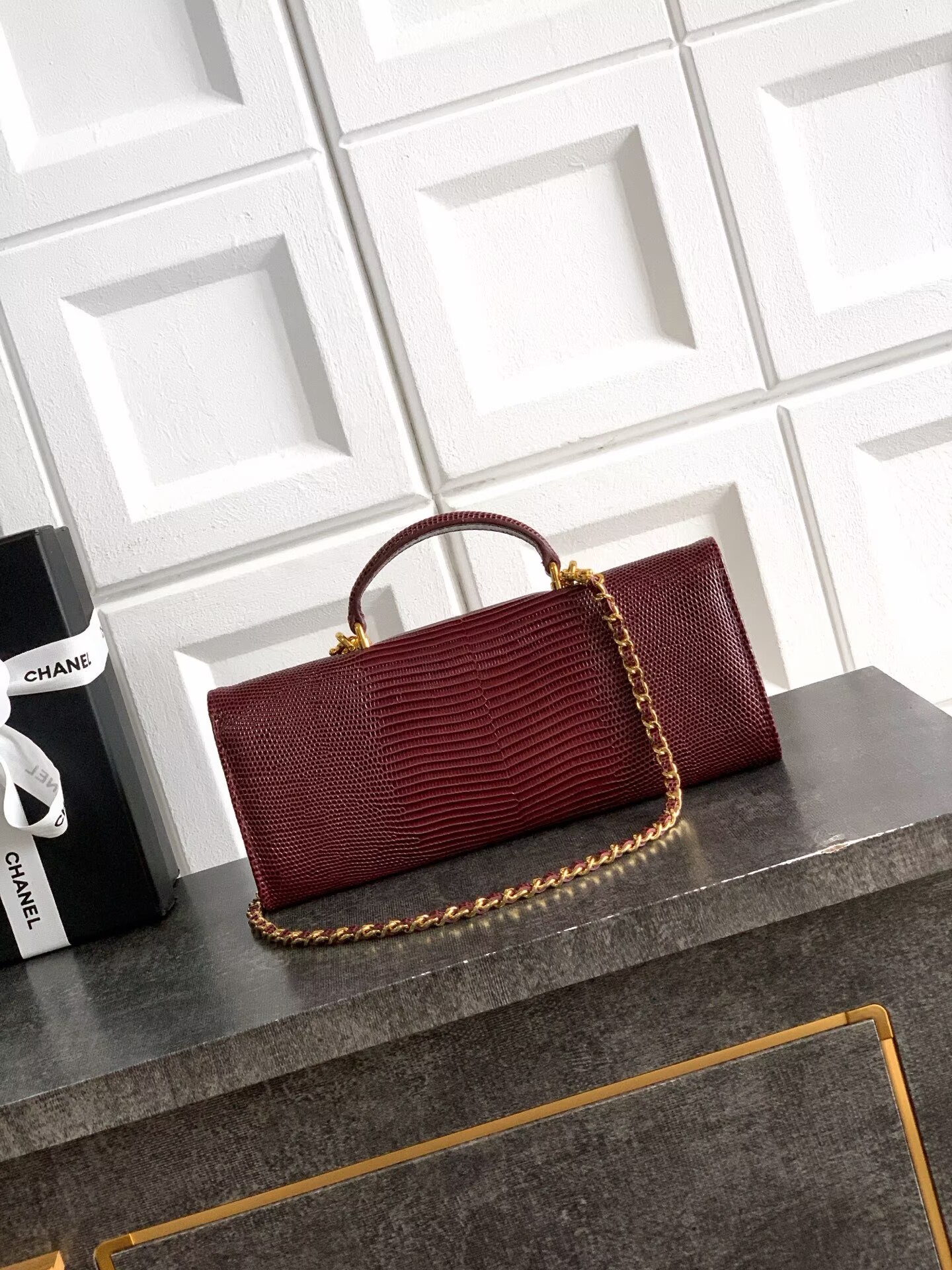 Chanel 26A Original Leather CC Handbag A6430 Burgundy