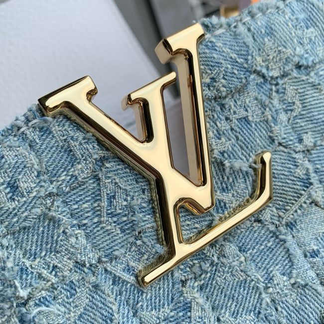 Louis Vuitton Capucines Mini M28305 Blue Denim