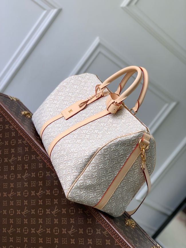 Louis Vuitton Keepall Bandouliere 45 M29670 Peuplier Beige