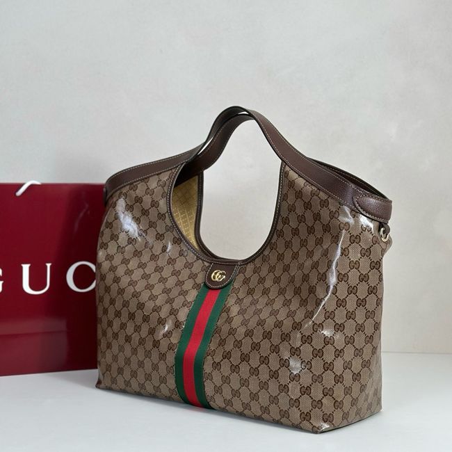 Gucci Giglio large tote bag 853971 brown GG canvas