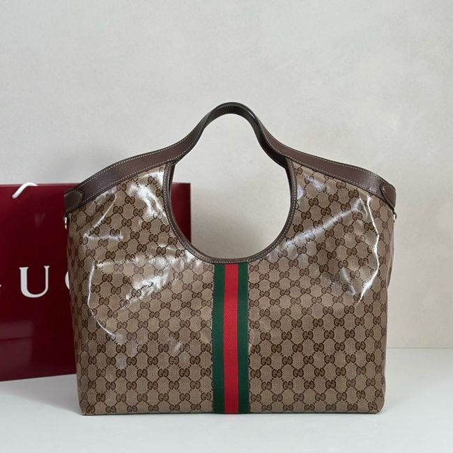 Gucci Giglio large tote bag 853971 brown GG canvas