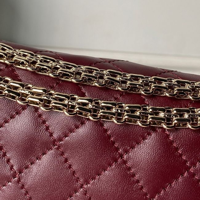 Chanel 2.55 Handbag A37586 Dark Burgundy