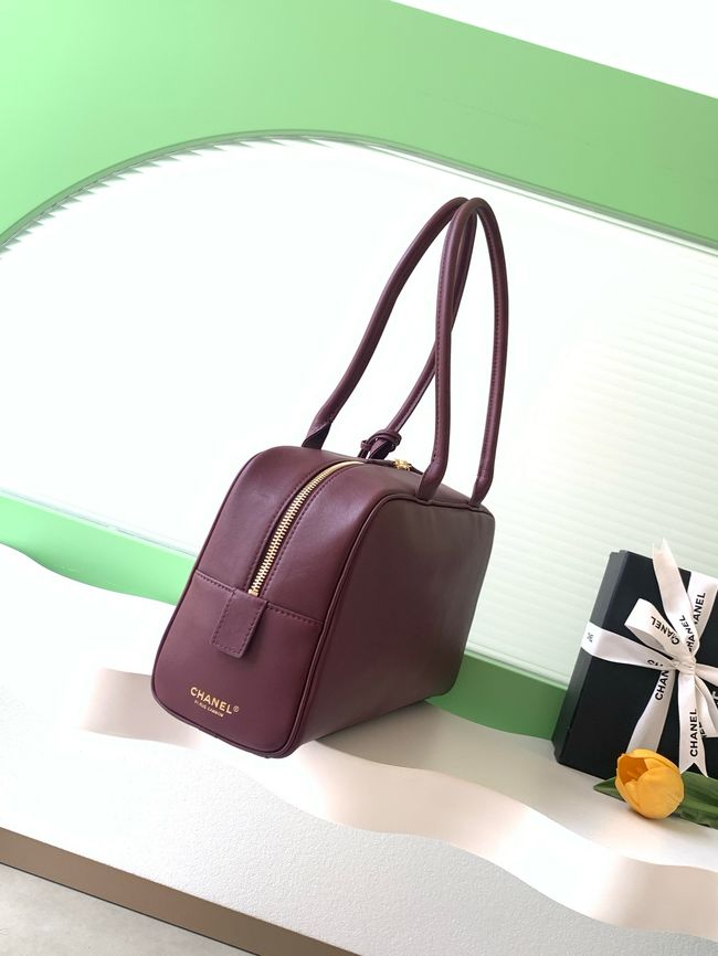 Chanel Large Bowling Bag AS6211 burgundy
