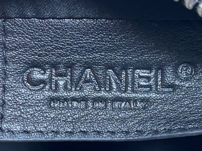 Chanel Suede Calfskin Zipped Pouch AS5226 brown