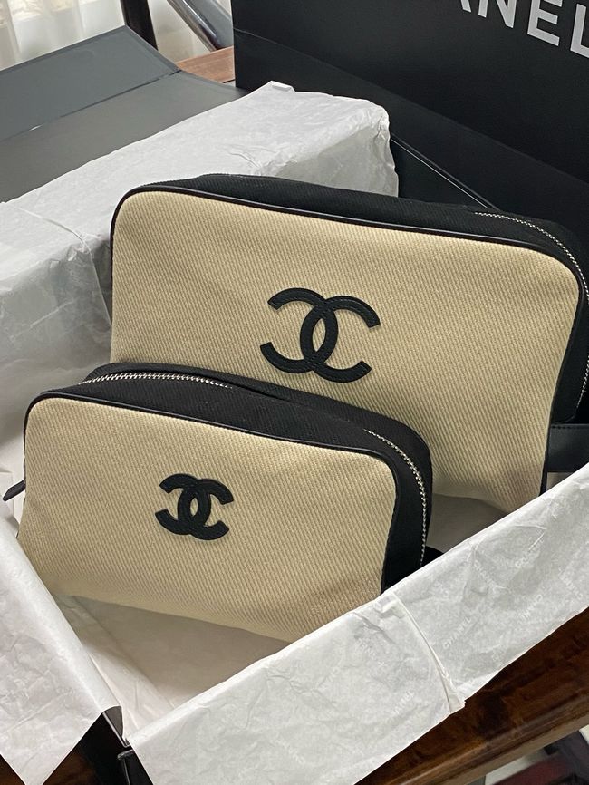 Chanel Zipped Pouch AS5226 Beige