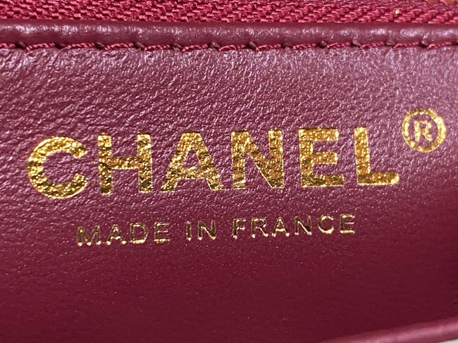 Chanel Clutch with chain Crocodile Embossed AS6340 green