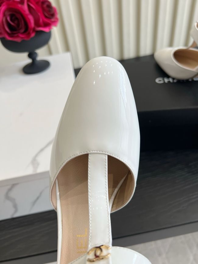 Chanel Lambskin Mary Janes high heels 8.5CM 64104-1
