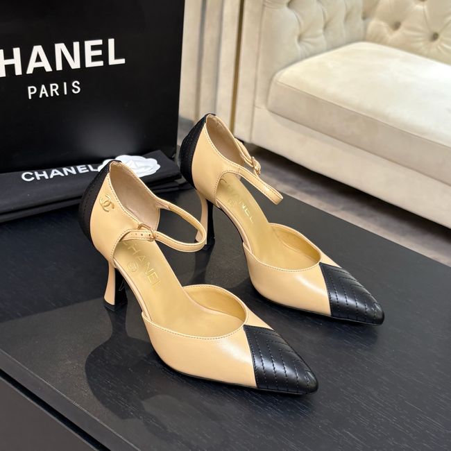 Chanel Lambskin Mary Janes high heels 8.5CM G47287-2