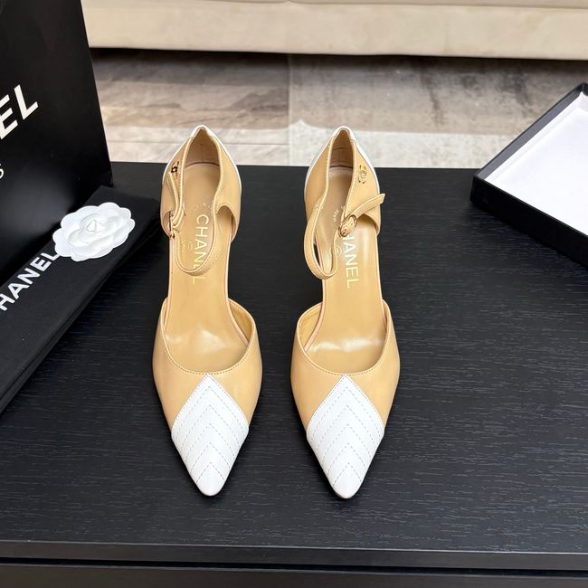 Chanel Lambskin Mary Janes high heels 8.5CM G47287-3