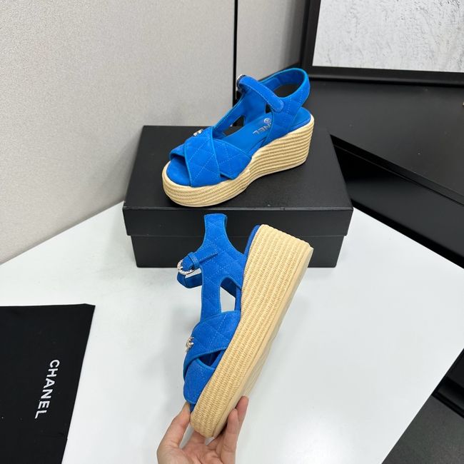 Chanel Sandals Suede Calfskin 64108-1