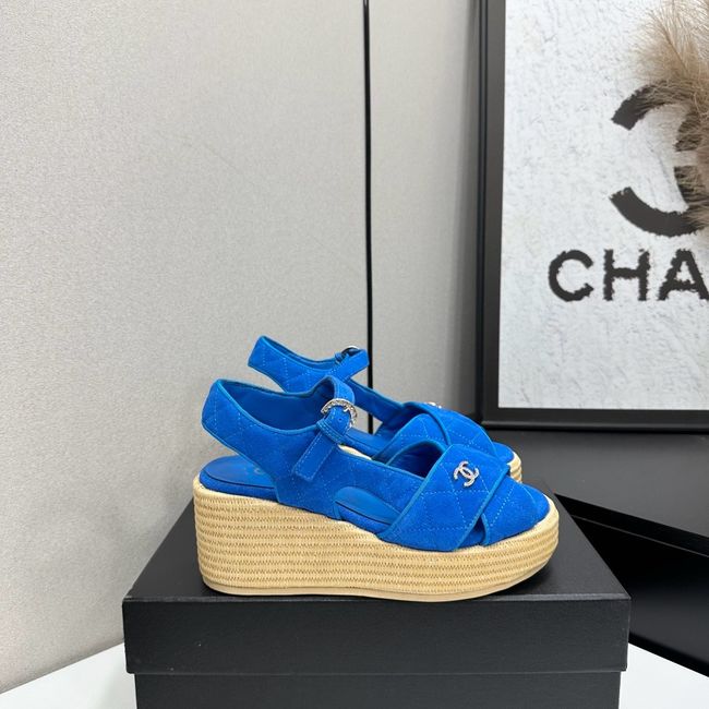 Chanel Sandals Suede Calfskin 64108-1