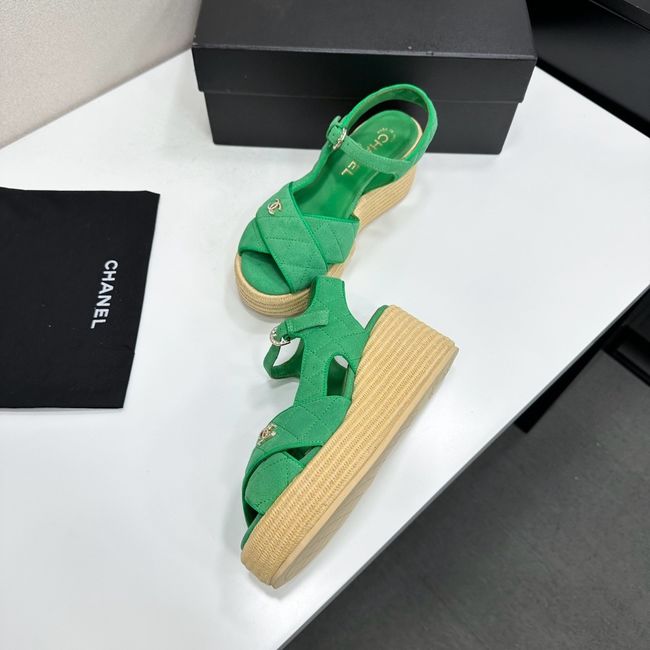 Chanel Sandals Suede Calfskin 64108-2