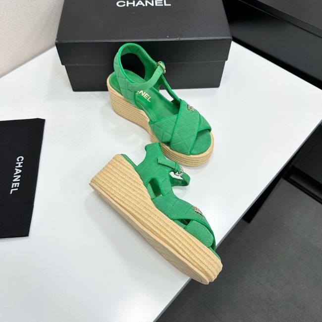Chanel Sandals Suede Calfskin 64108-2