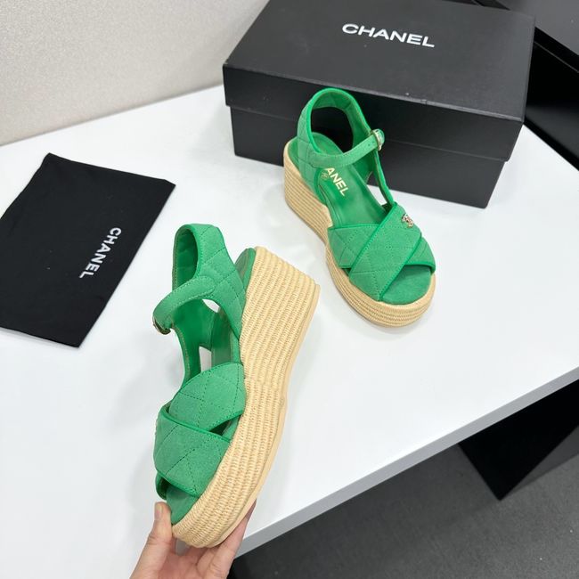 Chanel Sandals Suede Calfskin 64108-2