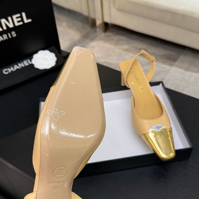 Chanel Slingbacks Lambskin 64106-7