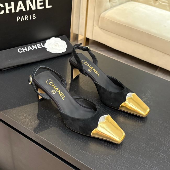 Chanel Slingbacks Suede 64106-4