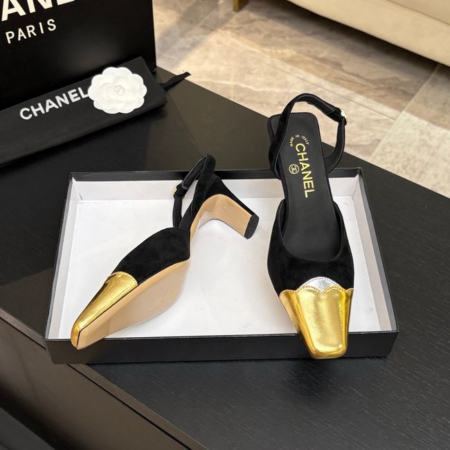 Chanel Slingbacks Suede 64106-4