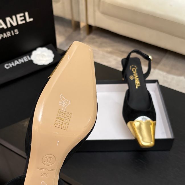 Chanel Slingbacks Suede 64106-4