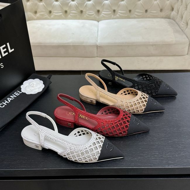 Chanel Slingbacks Lambskin 64110-1