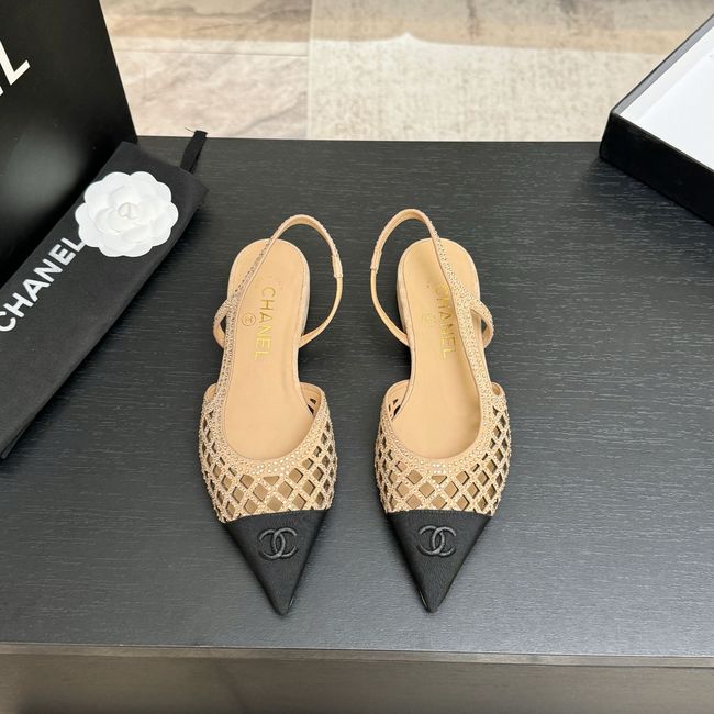 Chanel Slingbacks Lambskin 64110-4