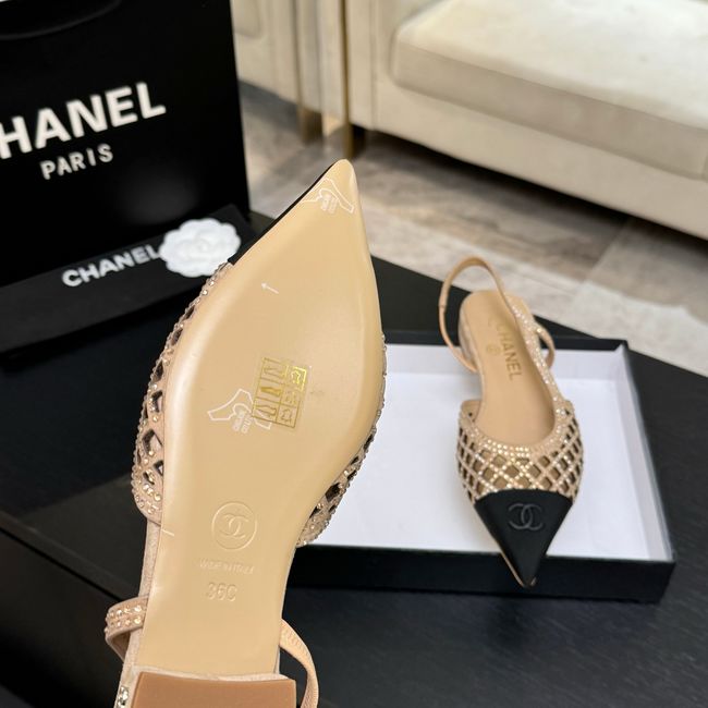 Chanel Slingbacks Lambskin 64110-4