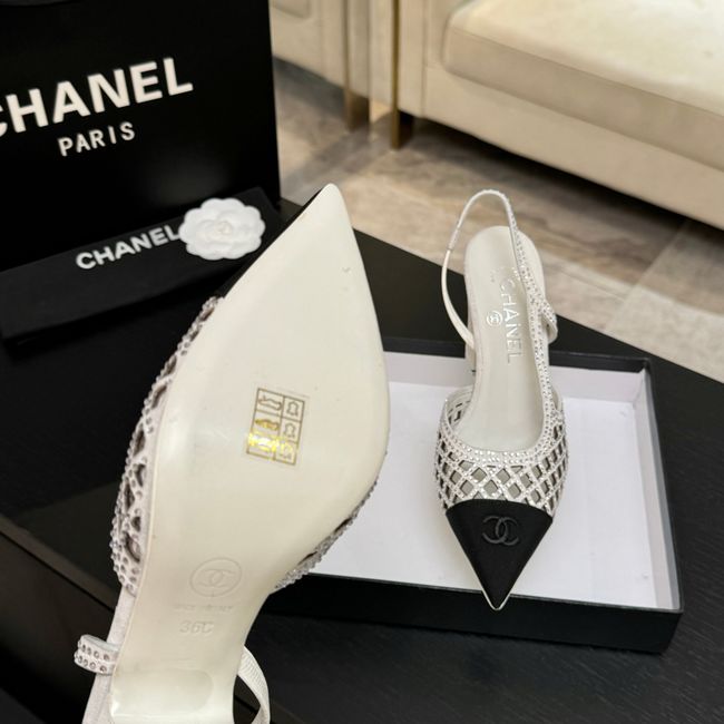 Chanel Slingbacks Lambskin 64112-1