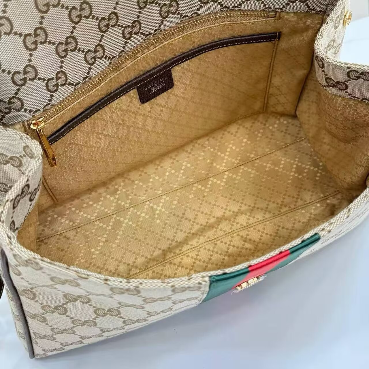 Gucci Top Handle Tote Bag 874748 Brown