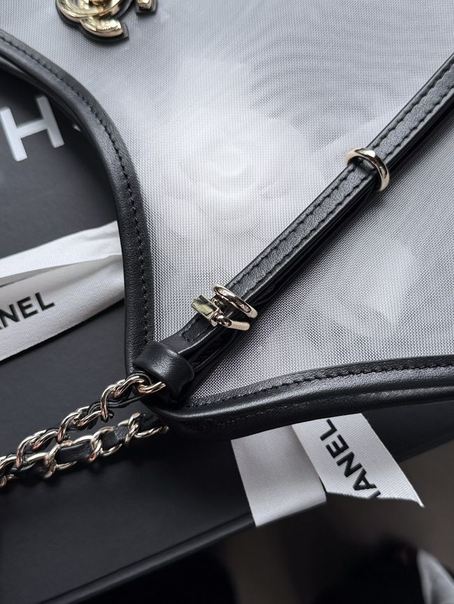 Chanel Medium Shopping Bag AS5466 Transparent & Black
