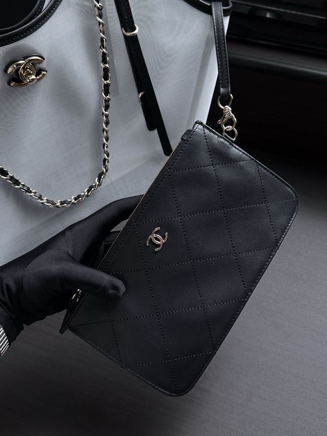 Chanel Medium Shopping Bag AS5466 Transparent & Black