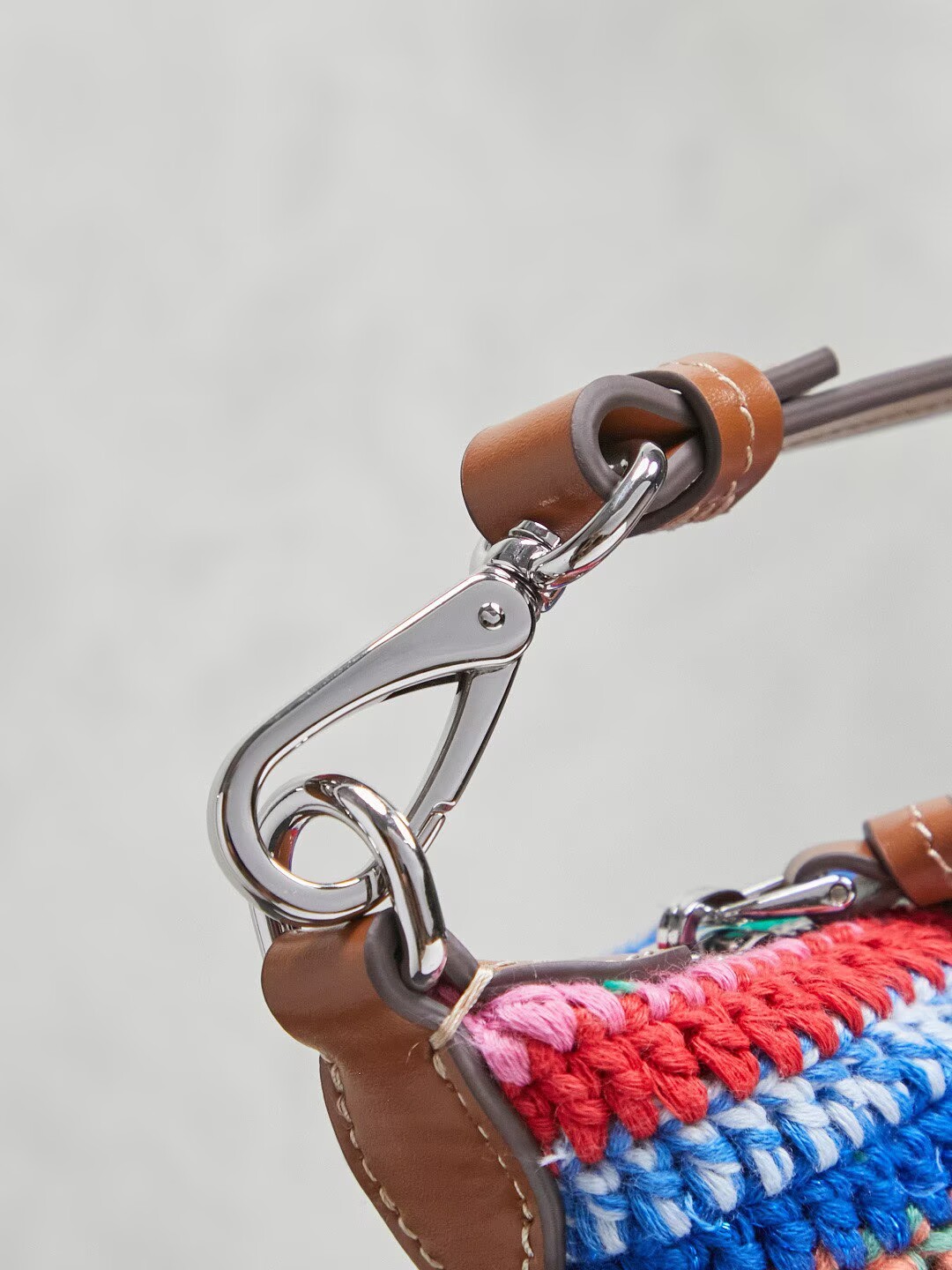 Miumiu Rainbow Weaving Top handle bag 5NE841 Rainbow Fabric