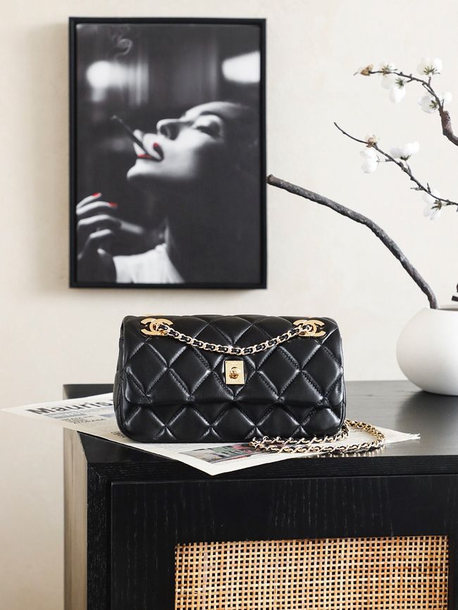 Chanel 2.55 Handbag AS6449 black