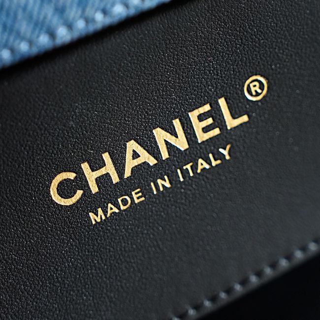 Chanel 2.55 Handbag AS6449 denim blue
