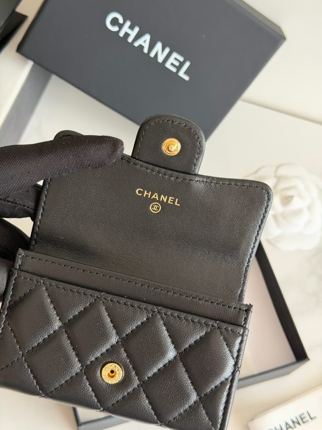 Chanel Original Leather Wallet AP264 Black