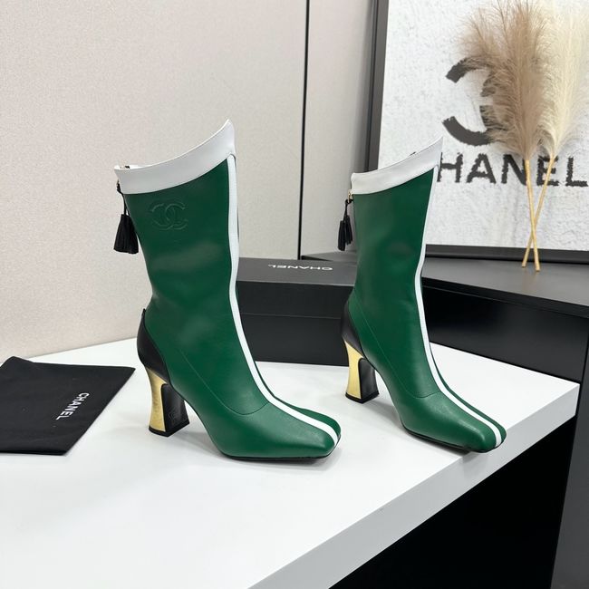 Chanel Mid-Calf Boots Calfskin 64176-6