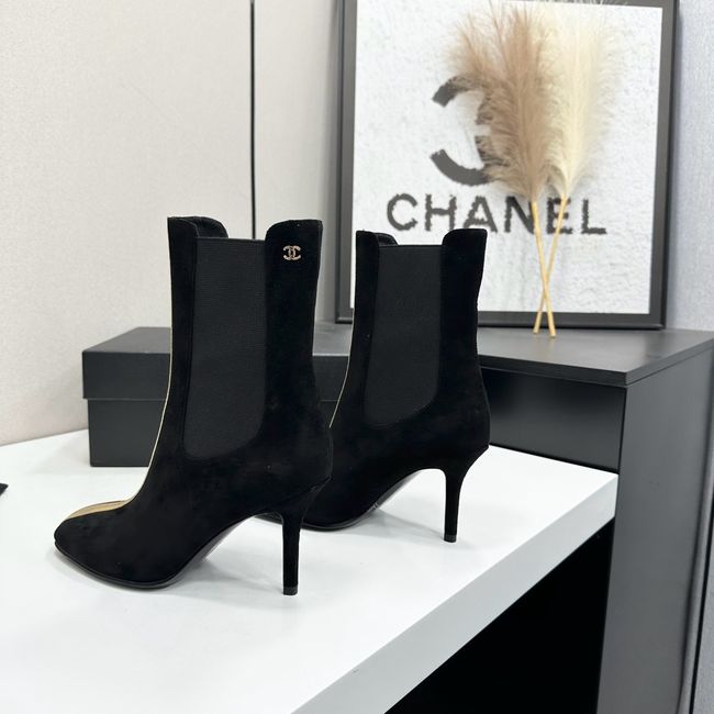 Chanel Mid-Calf Boots Calfskin 64178-1