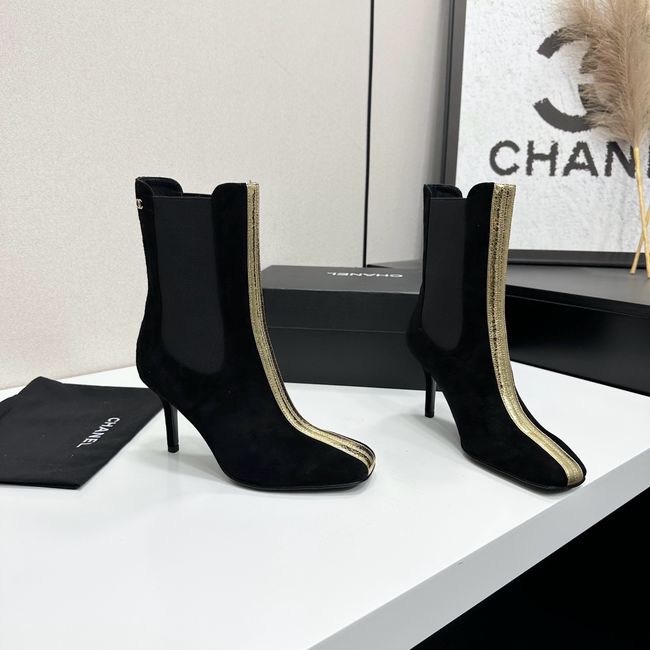 Chanel Mid-Calf Boots Calfskin 64178-1